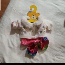 Build-A-Bear Pink & White  Clothing Outfit new