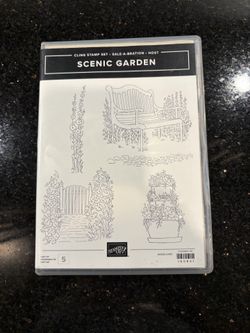 STAMPIN’ UP! Cling Stamp Set • Sale-A-Bration • Host SCENIC GARDEN