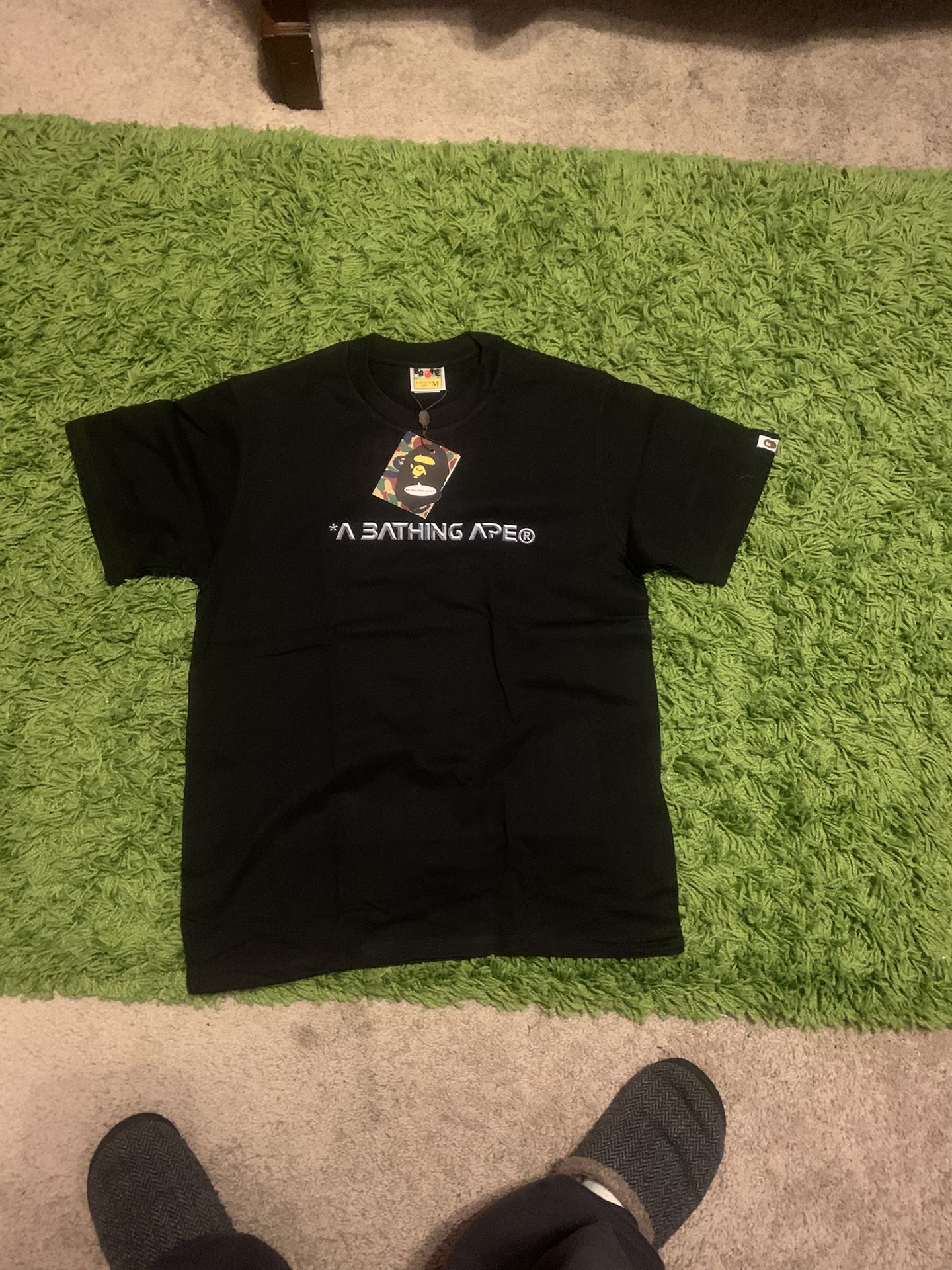 NWT Bape Ape Head Moon Tee Black Size Medium Black T-shirt