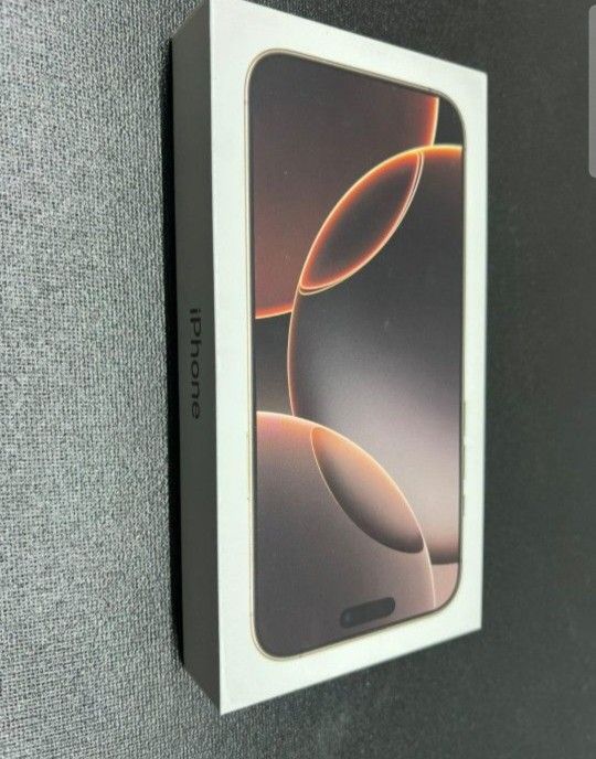 APPLE IPHONE 16 PRO 256GB 6.3" (STILL IN BOX ) Factory Sealed COLOR: NATURAL TITANIUM ( UNLOCKED)