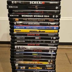 Huge Lot Of 4k UHD Blurays - $10 Each 