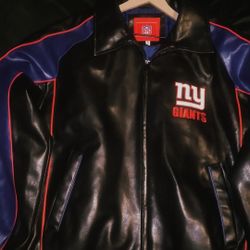 NY Giants NFL Leather Jacket