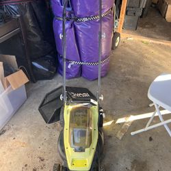 Ryobi Electric Mower And Weed Whacker 
