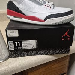 Jordan 3 Fire Red 