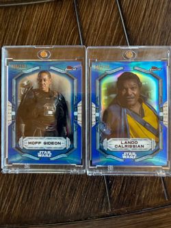 (2)Numbered  (/150) refractor Star Wars cards