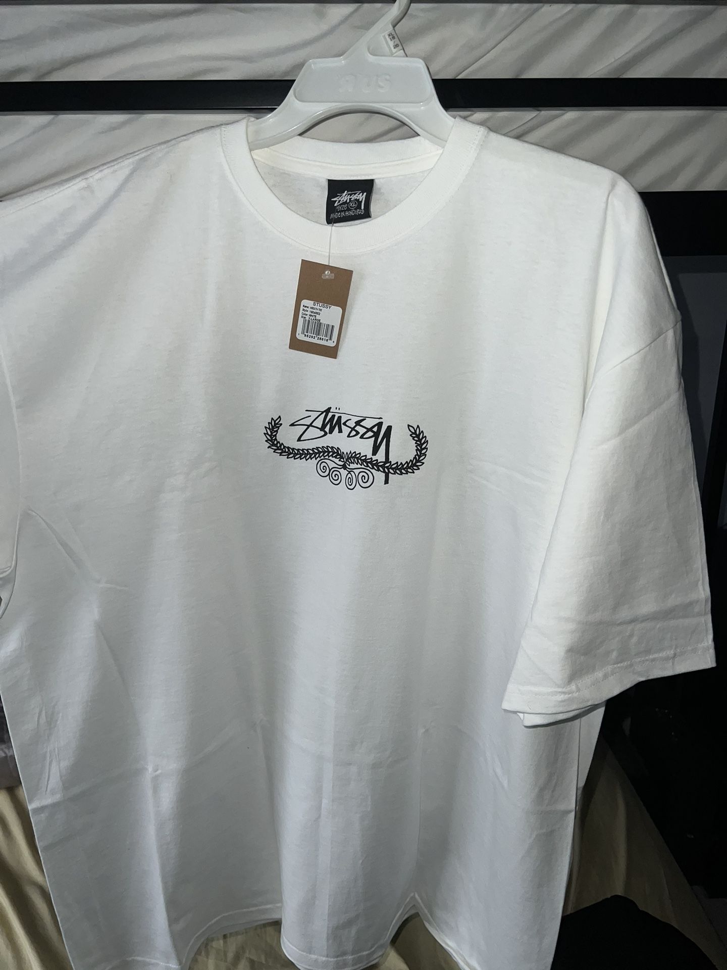 BRAND NEW Stussy Wresth Tee “White” Size: XL