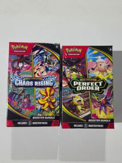 Pokémon TCG Chaos Rising & Perfect Order Booster Bundle x2