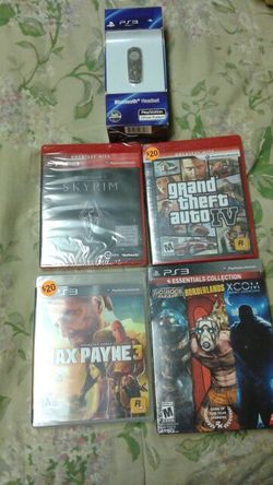 Brand new ps3 games and headset