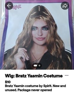 Bratz Yasmin Costume Wig