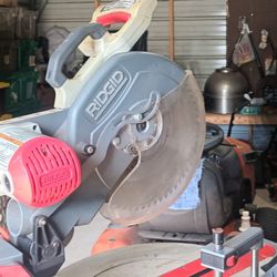 Ridgid Miter Saw With Utility Vehicle