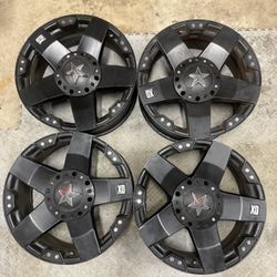 Full Set Of Rockstar 20x10 Rims ,6 Lug nut  Pattern. 
