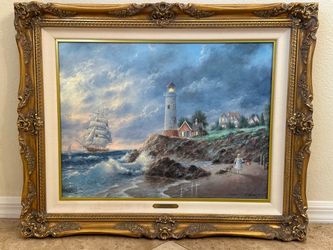 Painting Anchor Cove by Dennis Patrick Lewan