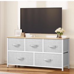 Kids Dresser With Cloth Drawers