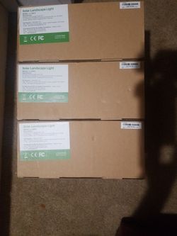 Solar Landscape Lights (x3), New In Box