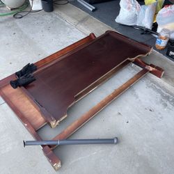 Old Wooden Bed Frame