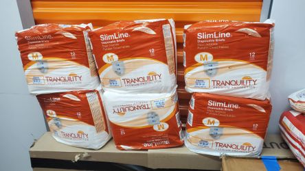 Tranquility SlimLine Disposable Briefs Medium – 6 Packs