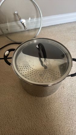 Stainless Steel Stock Pot with Steamer Insert