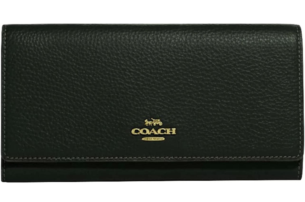 COACH Signature Canvas Wallet Color: Amazon Green Store Price $250