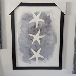 Starfish Blues Print in a Black Frame 20"x 26" ***NEW***