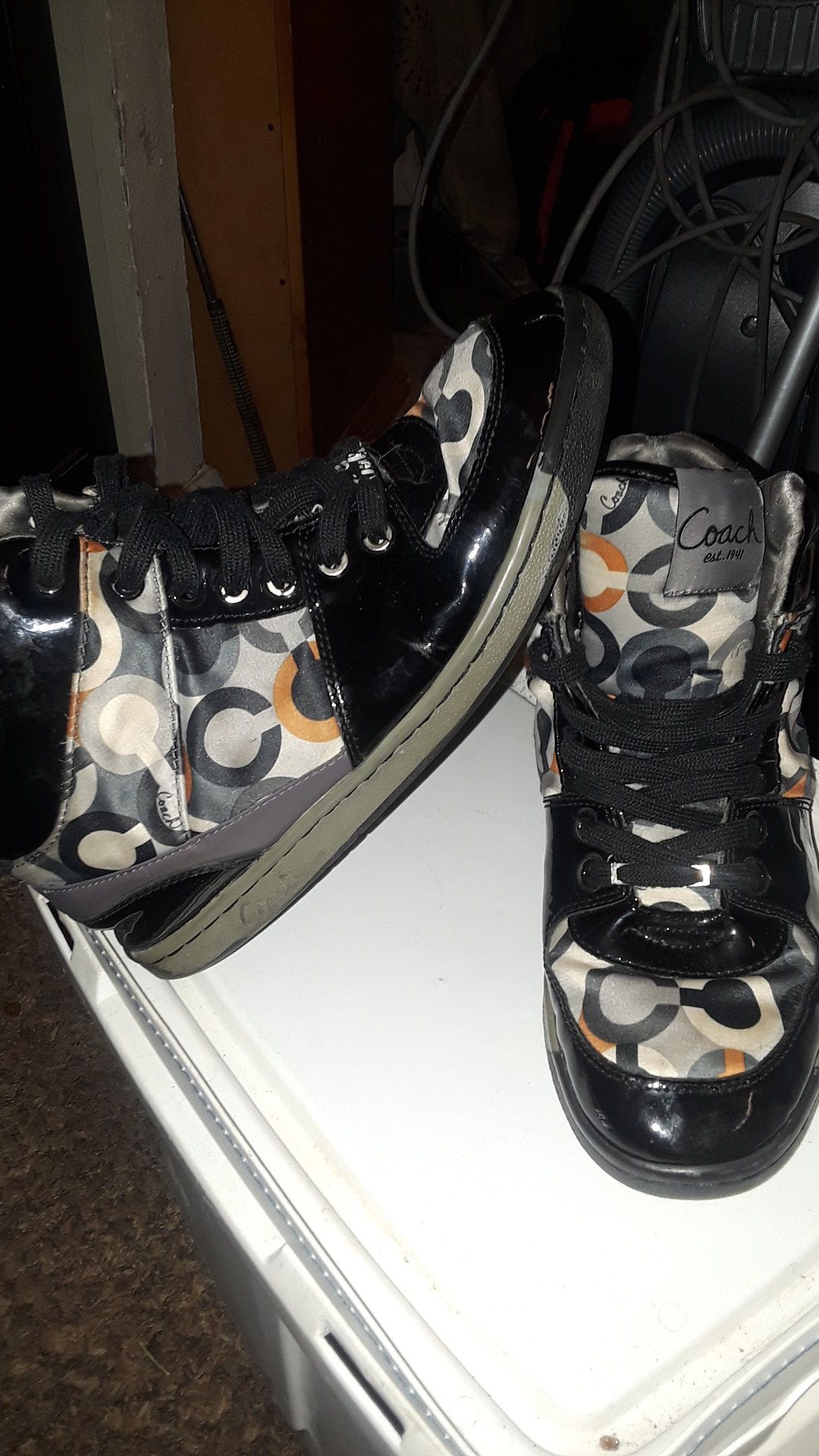 Women's 10 and a half coach high top sneakers