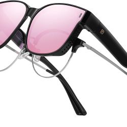 Fit Over Glasses Wraparound Retro Round Frame