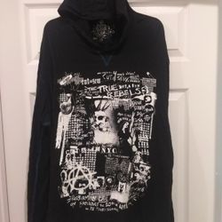 MARC ECKO BLACK HOODIE SIZE MEN XXL