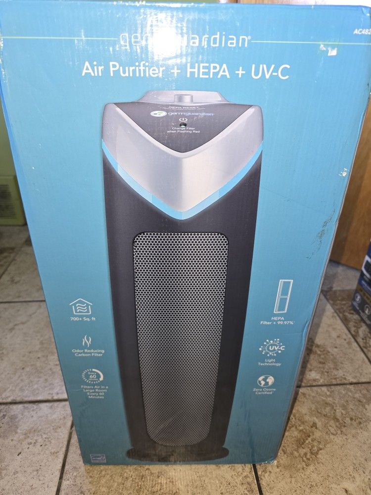 Germ guardian air purifier see pics above for specs $70 FIRM$$ Parma pu 44134 NEW IN BOX