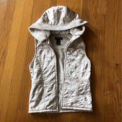 Vest- Girls size L with side  pockets & hood