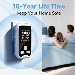 5-in-1 Carbon Monoxide Detector Combo with LCD Display