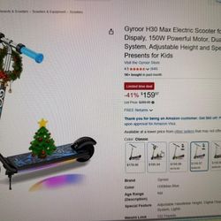 Gyroor H30 Max Electric Scooter With Bluetooth Music 