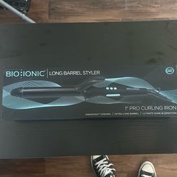Bio Ionic 1 Inch Long Barrel Curling Iron 