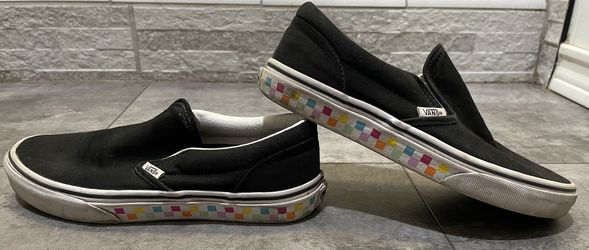 Black Vans (multicolor Checker) Youth