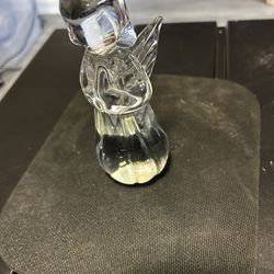 Vintage hand blown glass praying angel