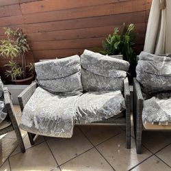 Rattan Patio Furniture Gray