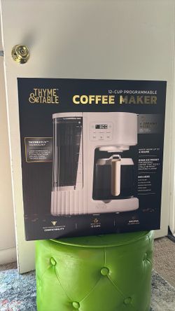 Thyme & Table 12-Cup Programmable Coffee Maker – New In Box