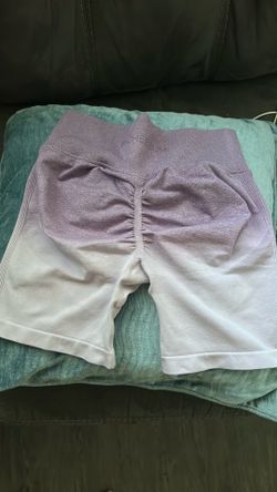 Ombre purple shorts