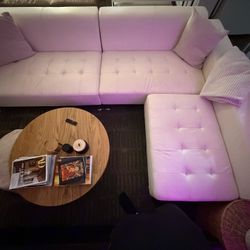Modani White Sectional – 116” x 78” – Very Good Condition 