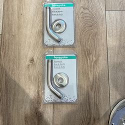 Hansgrohe Shower Arm And Scutcheon New In Package Set Of 2