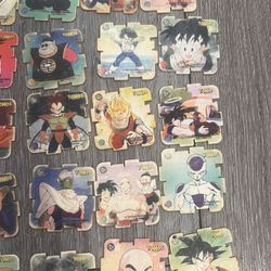 Vintage Coleccion  YOKOS Dragon Ball Z Sabritas 1997 From Mexico Authentic Yokos Lot Of 38 Yokos 