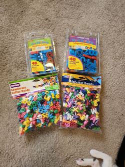 “Brand New Lakeshore Magnetic Letters & Alphabet Beads Bundle