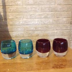Contour glass votive