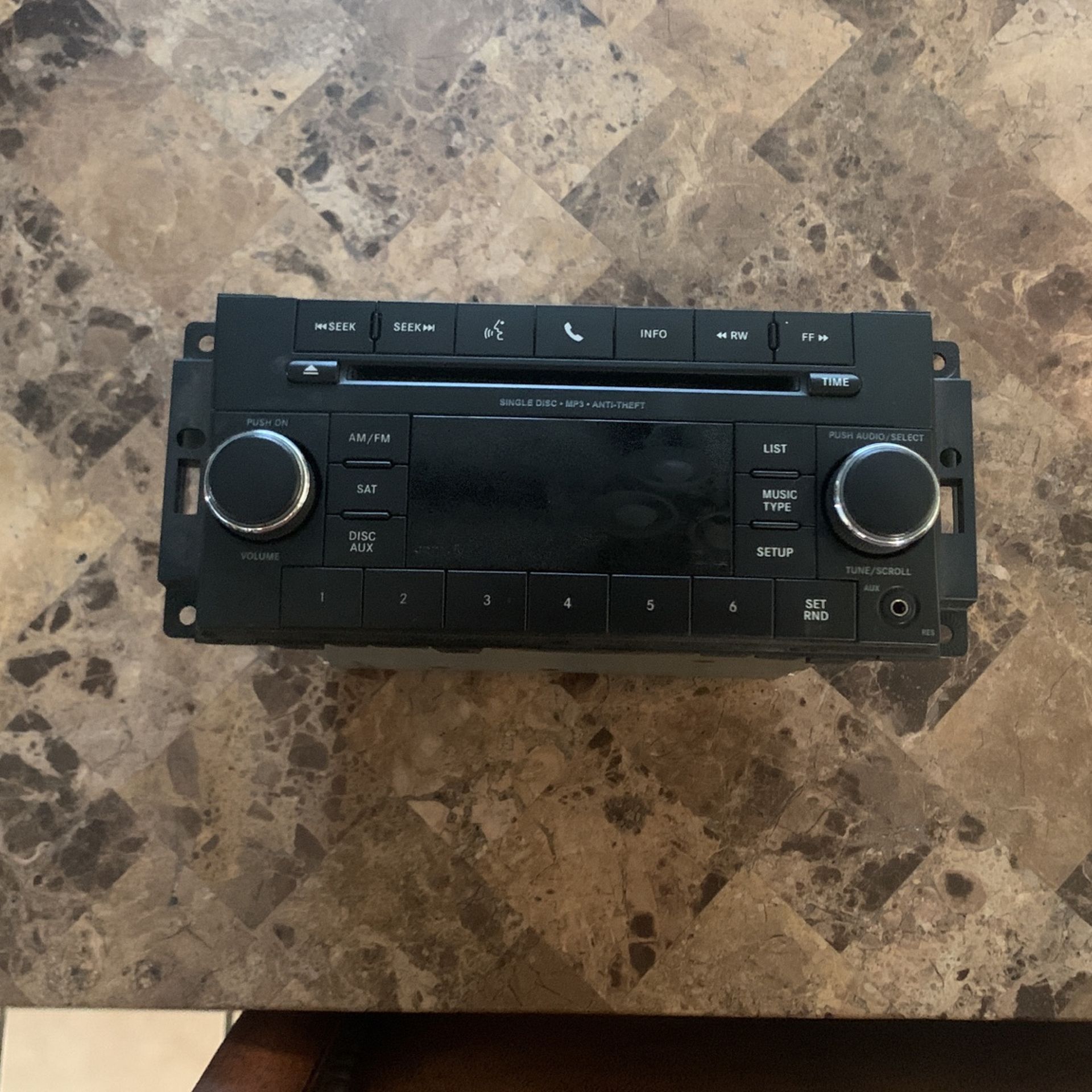 Jeep Wrangler Sport 2013 Factory Stereo