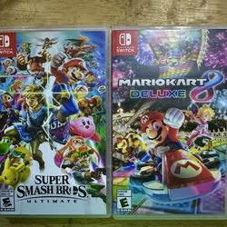 Smash Brothers And Mario Kart For Switch 