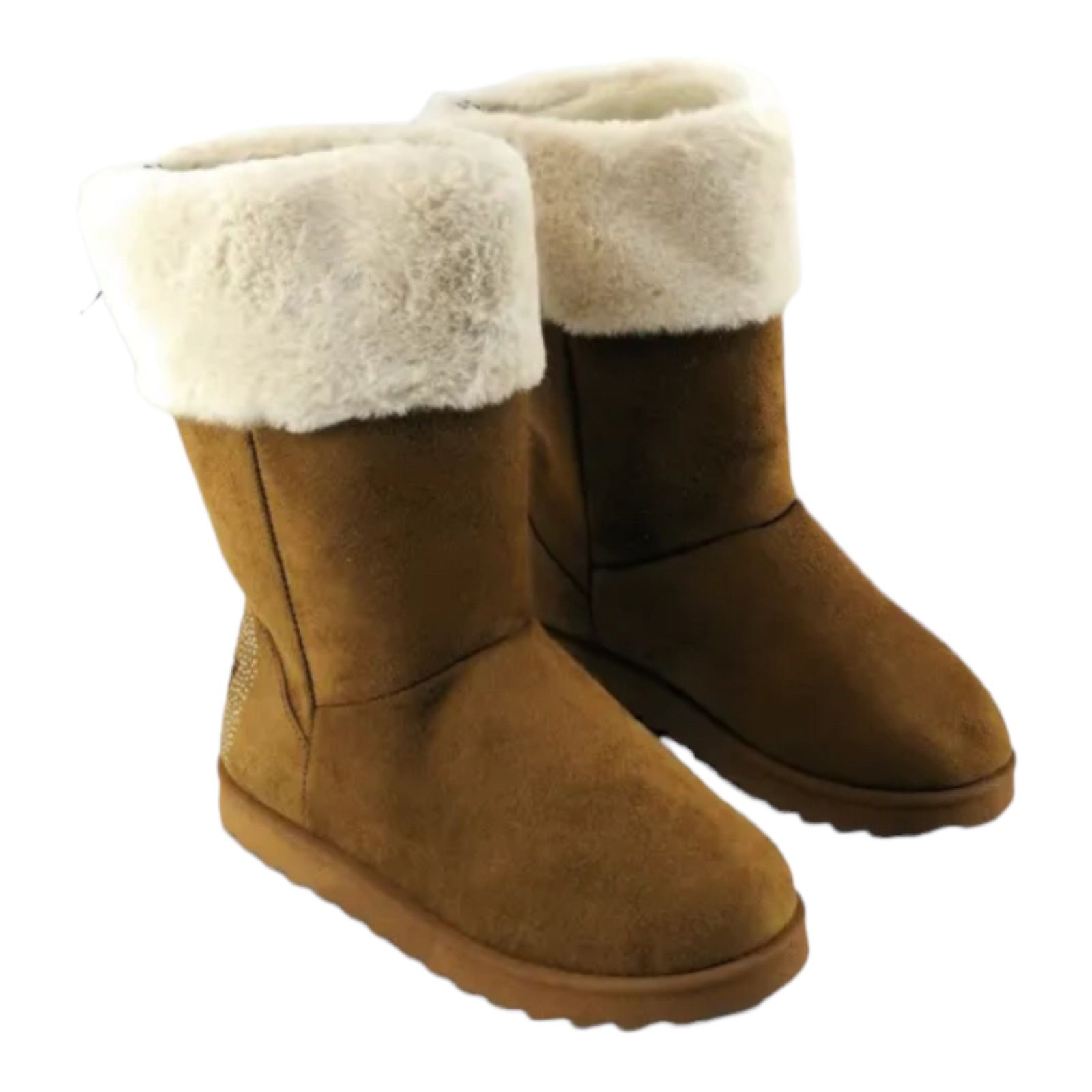 Mudd Cherry 907 Ladies Faux Fur Size 7.5
