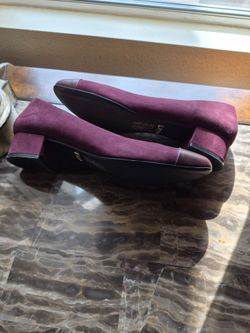 Baldi red/purple leather heels - 8.5