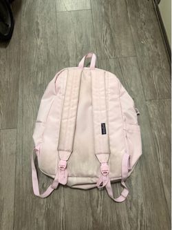 Pink bow jansport backpack