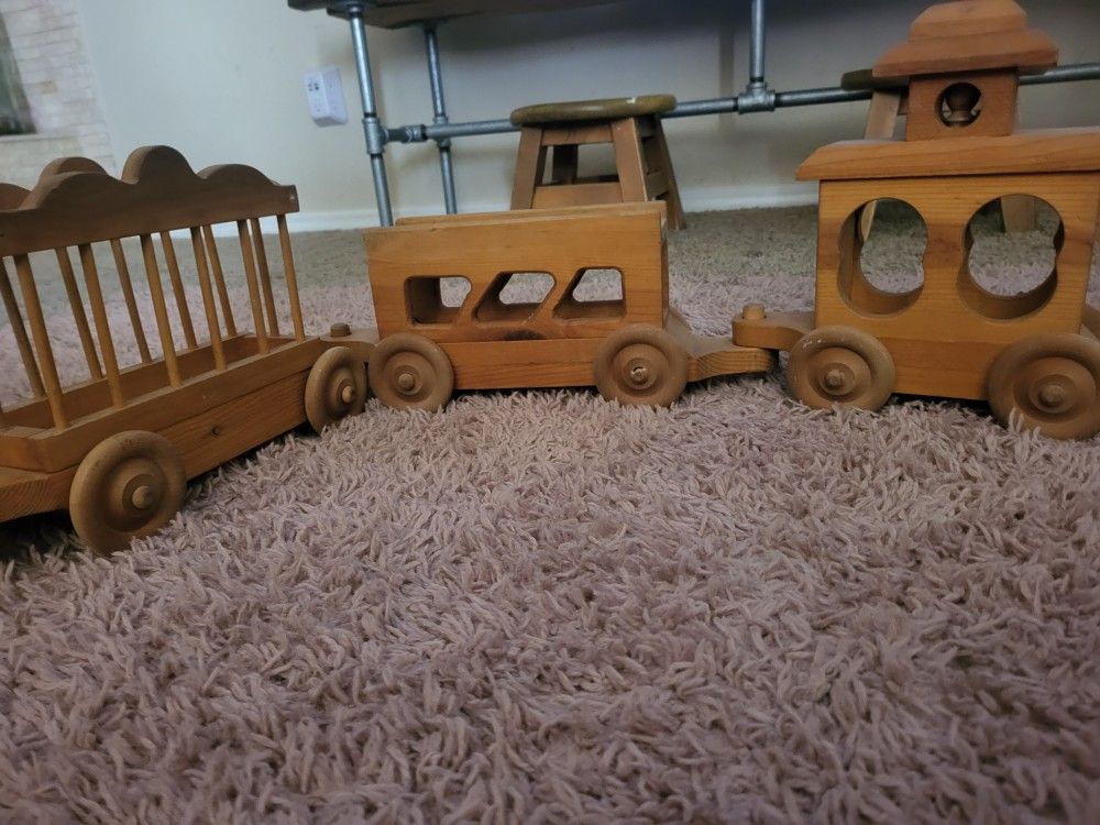Large Wooden Train