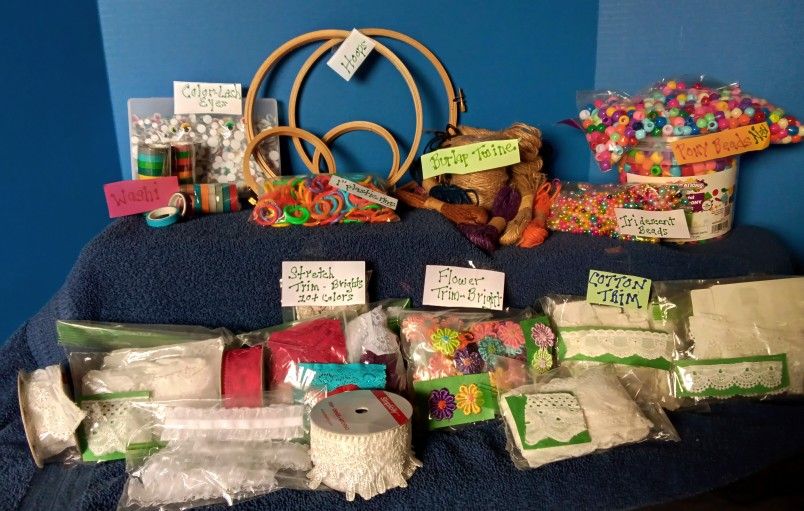 FIRST $50 TAKES ALL...MUST GO.... Lot Of Variety Craft Supplies