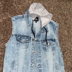 Denim Jacket Hoodie XL 