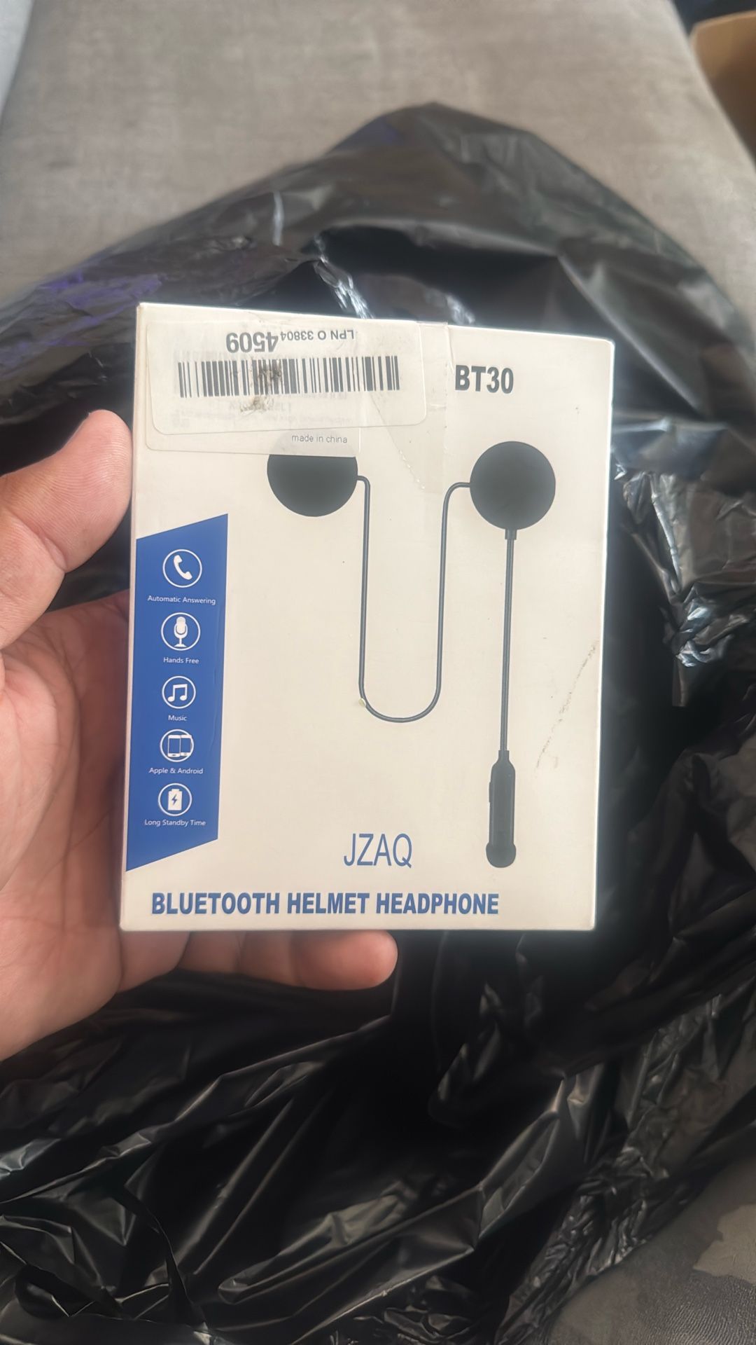 Bluetooth helmet headset